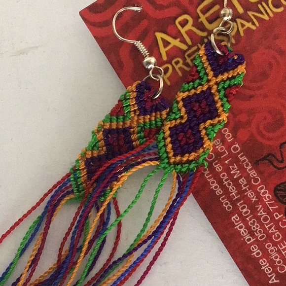 BRAIDED FRINGE EARRINGS NWT - Picture 1 of 9